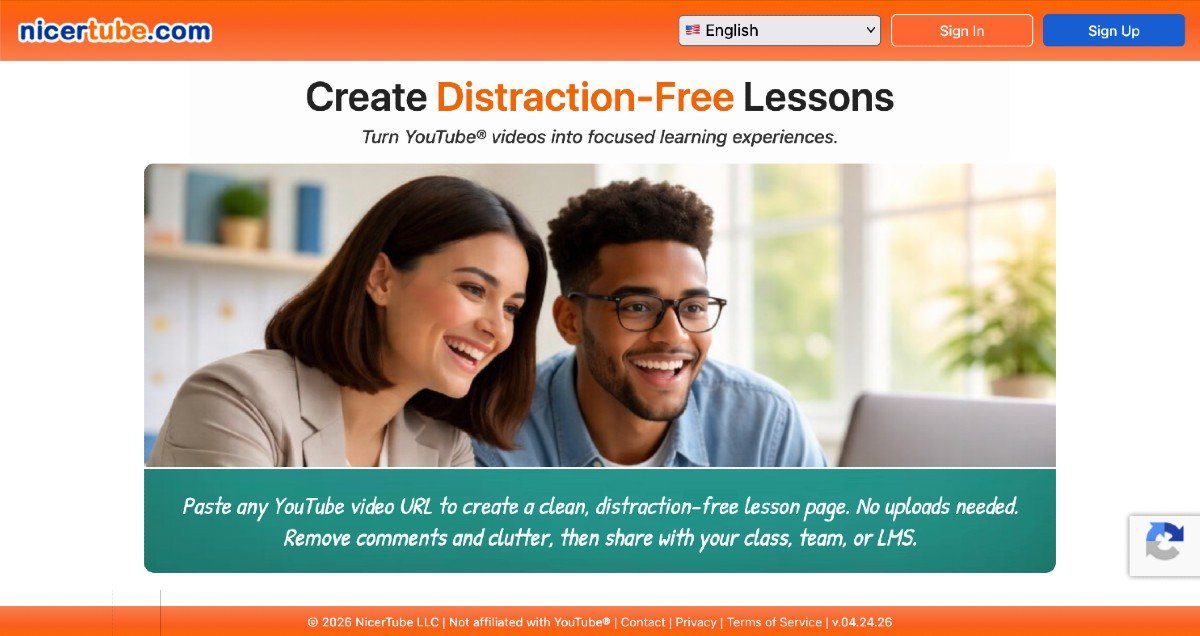 NicerTube — Create Interactive Lessons from YouTube Videos